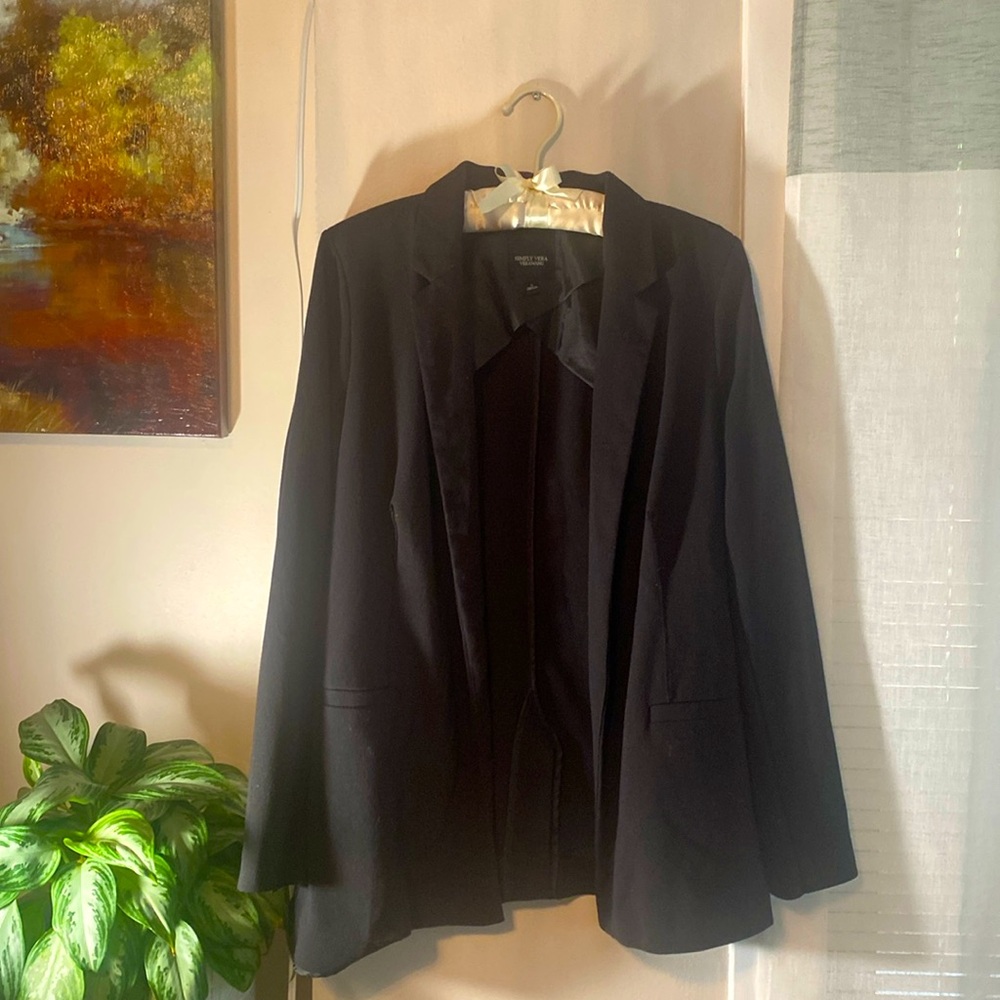 Simply Vera VeraWang Black Blazer